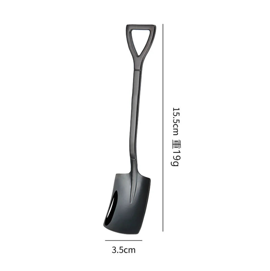 Retro Square Stainless Dessert Spoon