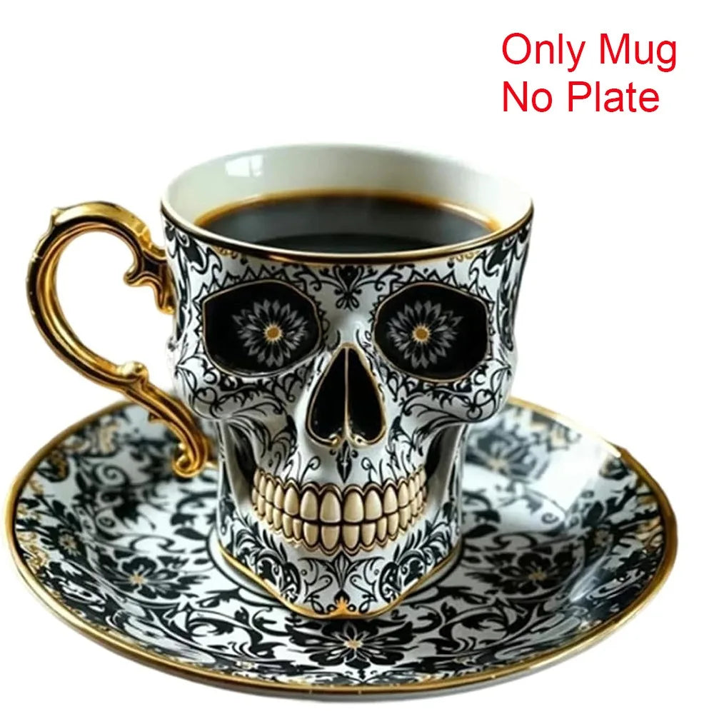 Stylish Resin Skull Coffee Mug