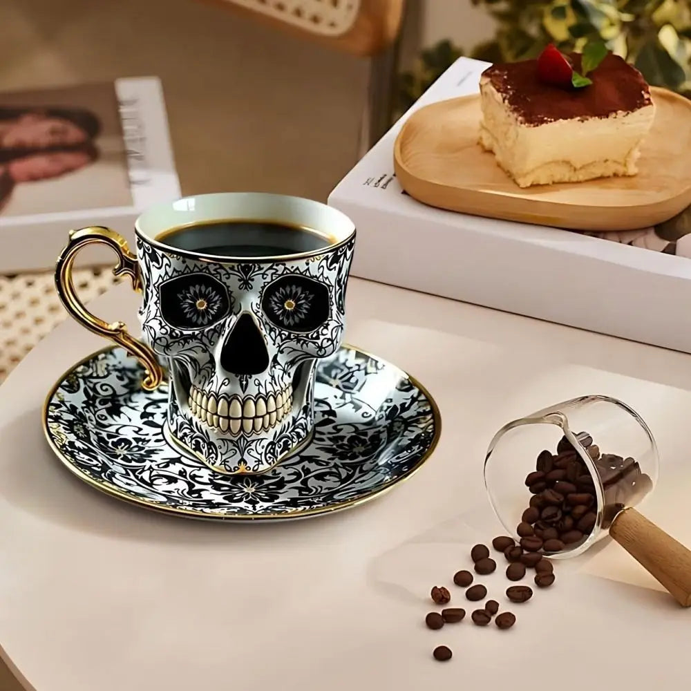 Stylish Resin Skull Coffee Mug