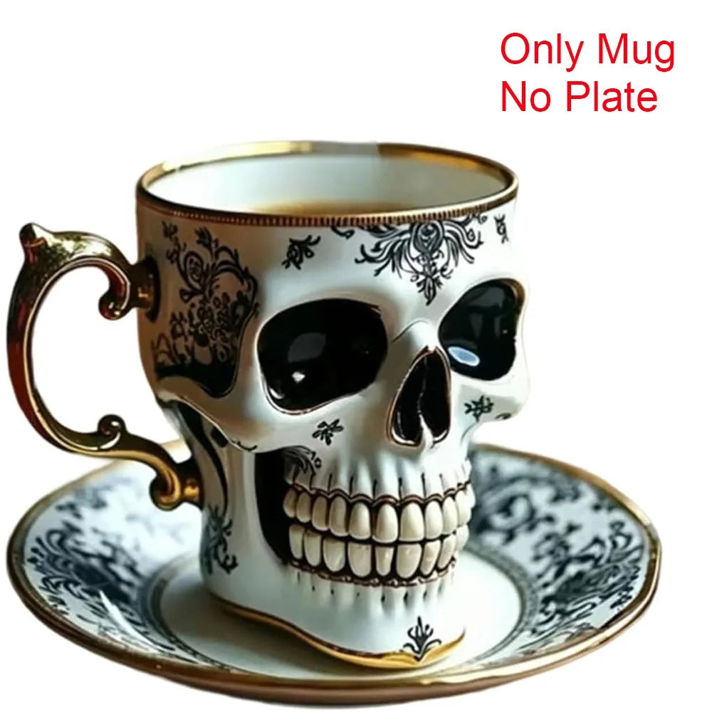 Stylish Resin Skull Coffee Mug