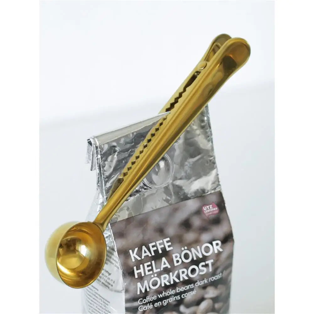 2-in-1 Coffee Measuring Scoop with Sealing Clip