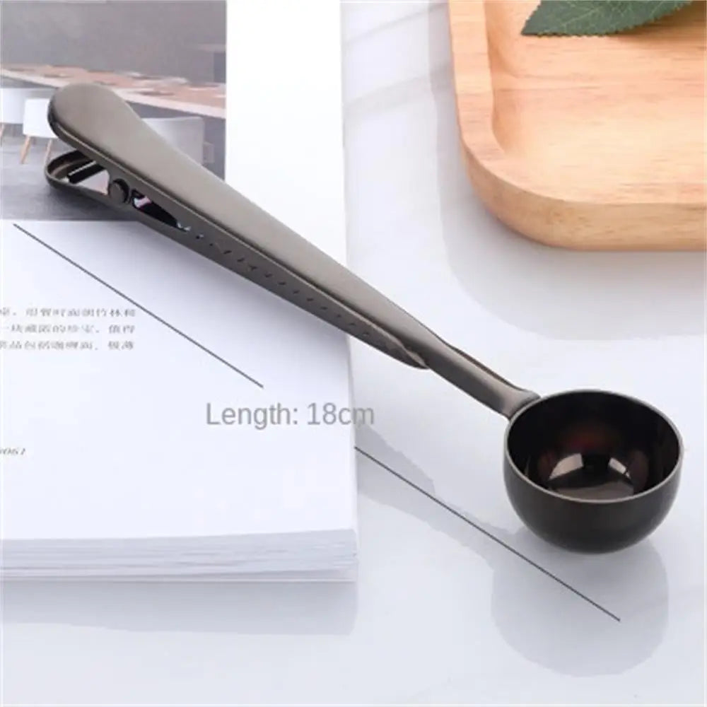 2-in-1 Coffee Measuring Scoop with Sealing Clip