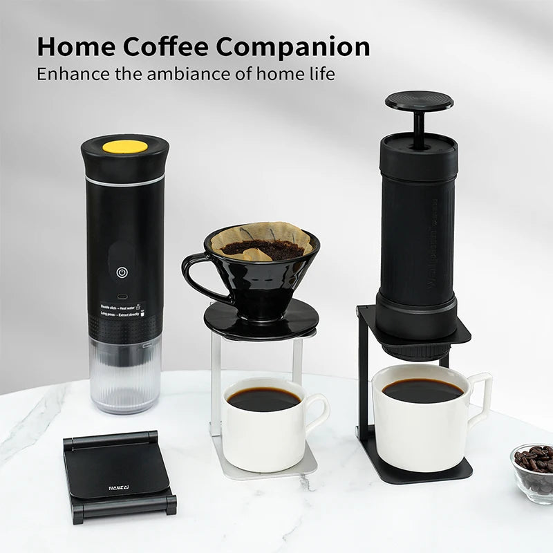 Coffee machine holder drip filter coffee holder aluminum alloy foldable outdoor portable coffee accessories